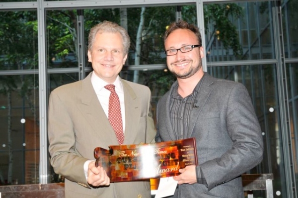 Photo Flash: Dan LeFranc Recieves 2010 NYT Outstanding Playwright Award Image