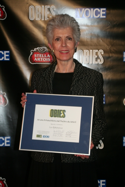 Carmen Kovens accepting on behalf of Ariane Mnouchkine and ThÃƒÂ©ÃƒÂ¢tre du S Photo