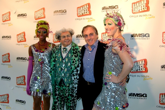 Josette Wiggan, Danny Rutigliano, Daniel Lamarre (President of Cirque) and Kasie Brow Photo