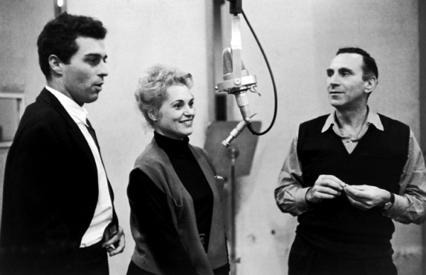 Bells Are Ringing: Sydney Chaplin, Judy Holliday, and Goddard Lieberson Photo