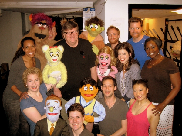 Photo Flash: Michael Moore Visits AVENUE Q Image