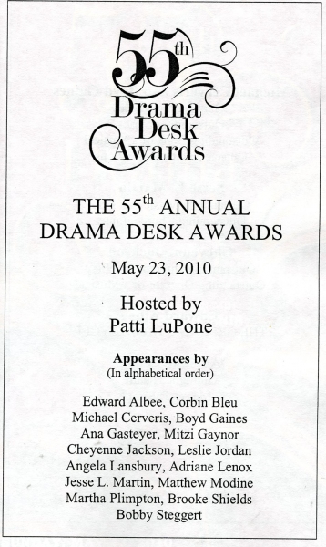 Photo Coverage: 2010 Drama Desk Awards Ceremony - Part 1 
