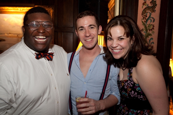 . Larry Owens, Stephen Agosto and Lindsay Mendez  Photo