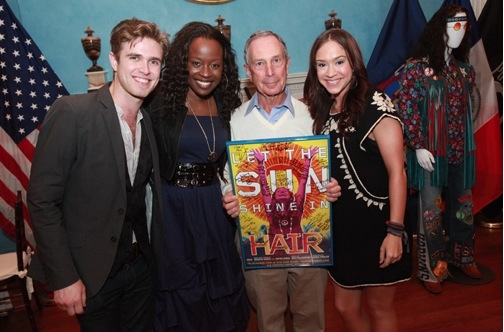 Photo Flash: Bloomberg Honors HAIR at Gracie Mansion Image