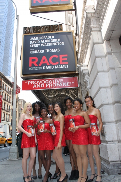Photo Flash: RACE Stars Promote Show with 'Red Sequined Dress Ladies' Image