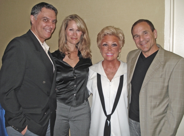 Photo Flash: Mitzi Gaynor Visits the cast of Dietrich & Chevalier 