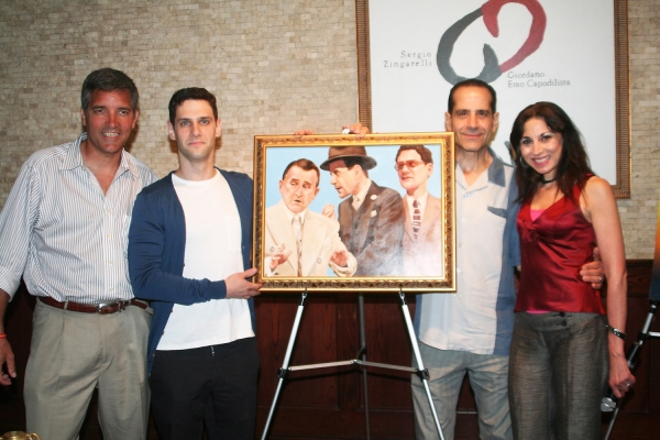 Bruce Dimpflmaier, Justin Bartha, Tony Shalhoub and Valerie Smaldone Photo