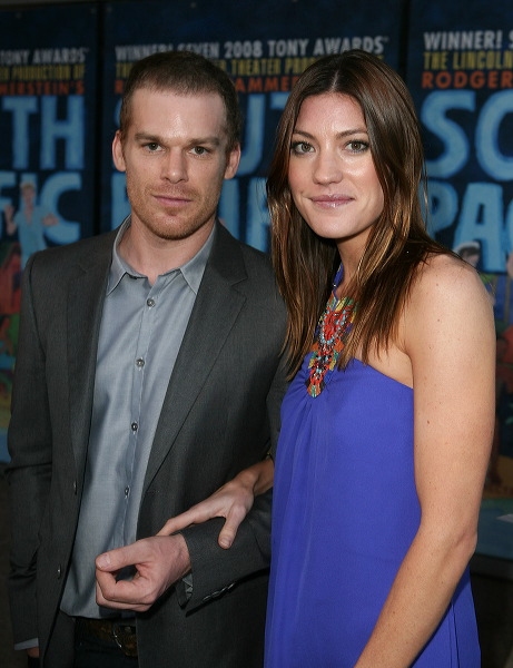 Michael C. Hall (L) and wife actress Jennifer Carpenter  Photo