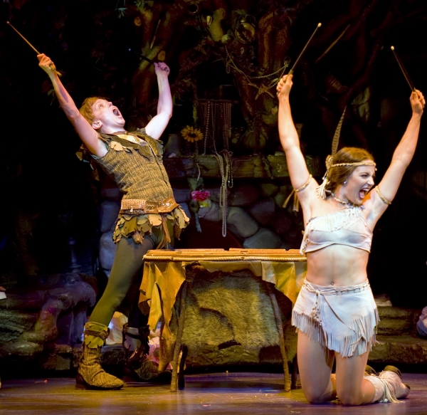 Nancy Anderson (Peter Pan) and Jessica Lee Goldyn Photo