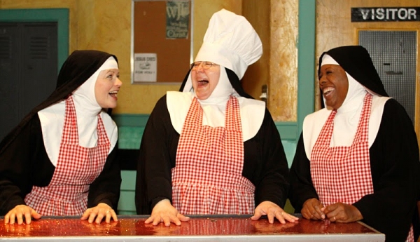 Jeanne Tinker (Sister Amnesia), Bonnie Lee (Reverend Mother) and Bambi Jones  Photo