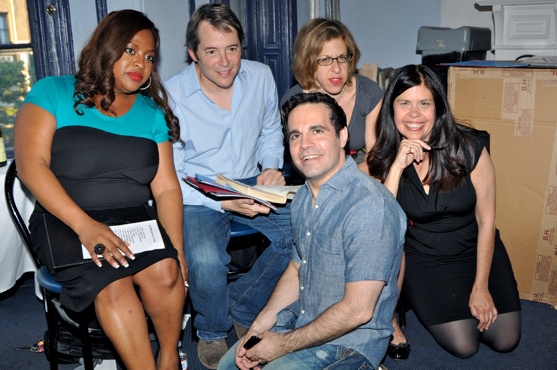 Sherri Shepherd , Matthew Broderick, Mario Cantone, Jackie Hoffman and Dayle Reyfel Photo