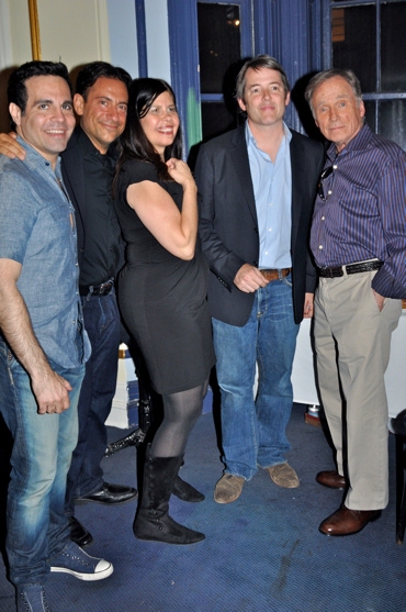 Mario Cantone, Eugene Pack, Dayle Reyfel, Matthew Broderick and Dick Cavett Photo