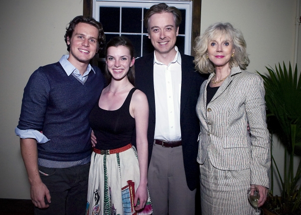 Jonathan Groff, Betty Gilpin, Mark Shanahan, director, and Blythe Danner Photo