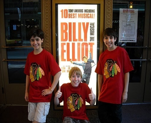 Photo Flash: Boys Of BILLY ELLIOT Cheer For The Blackhawks Image