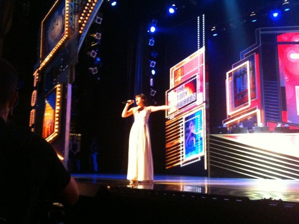 Photos: GLEE's Michele & Morrison Rehearse For Tony Awards Image