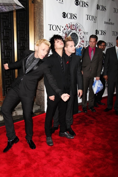 Mike Dirnt, Billie Joe Armstrong and Tre Cool of Green Day Photo