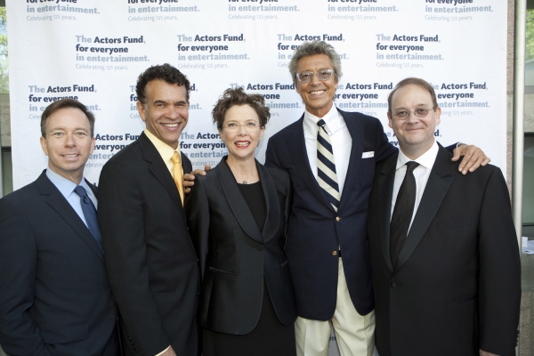 David Rambo, Brian Stokes Mitchell, Annette Bening, Tommy Tune and Marc Cherry Photo