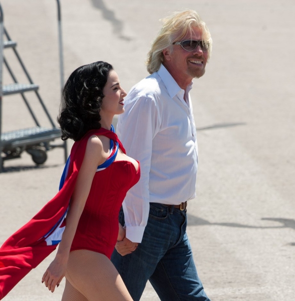 Photo Coverage: Dita Von Teese Unveils New Las Vegas Virgin Atlantic Plane Image