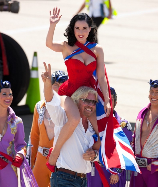 Photo Coverage: Dita Von Teese Unveils New Las Vegas Virgin Atlantic Plane Image