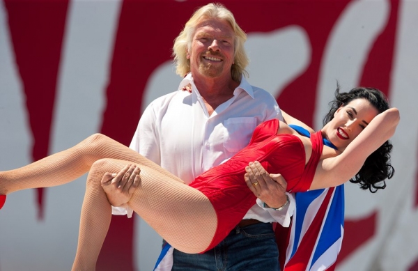 Photo Coverage: Dita Von Teese Unveils New Las Vegas Virgin Atlantic Plane Image