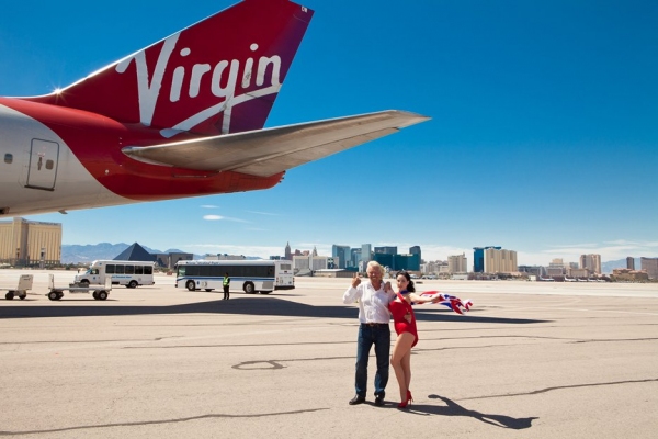 Photo Coverage: Dita Von Teese Unveils New Las Vegas Virgin Atlantic Plane Image