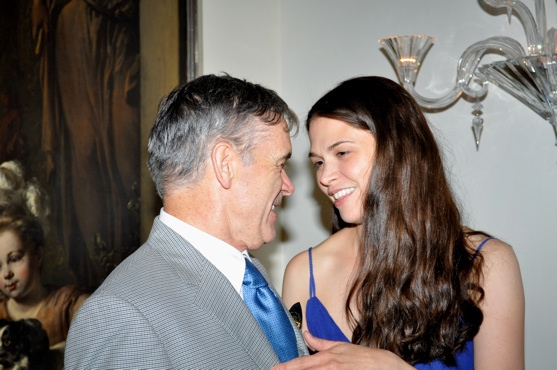 Erich Steinbock (Managing Director of The Carlyle) and Sutton Foster Photo