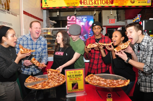 Photo Coverage: 'A Slice of Broadway' Honors MEMPHIS with 'Huey's Bad Boy' Pizza Image