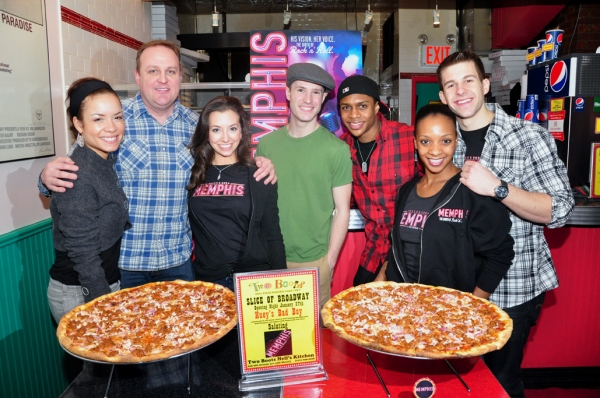 Photo Coverage: 'A Slice of Broadway' Honors MEMPHIS with 'Huey's Bad Boy' Pizza Image