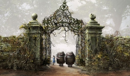 Photo Flash: Depp, Hathaway, Lucas & More in Burton's 'Alice in Wonderland' Image
