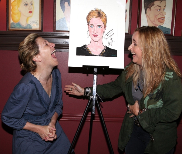 Photo Coverage: Edie Falco Receives Sardi's Caricature Image