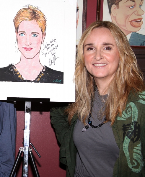 Photo Coverage: Edie Falco Receives Sardi's Caricature Image