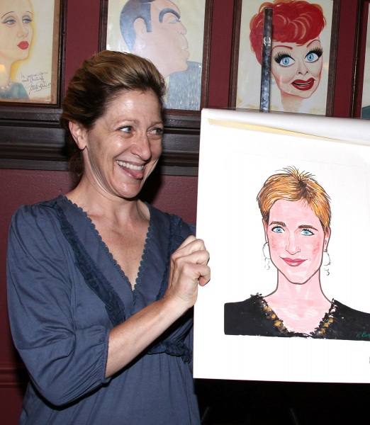 Photo Coverage: Edie Falco Receives Sardi's Caricature Image