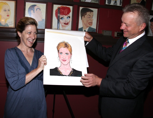 Photo Coverage: Edie Falco Receives Sardi's Caricature Image