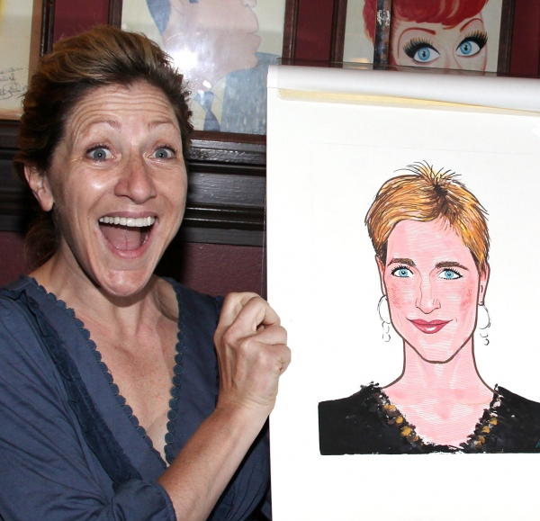 Photo Coverage: Edie Falco Receives Sardi's Caricature Image
