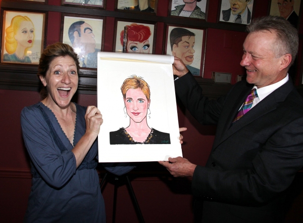 Photo Coverage: Edie Falco Receives Sardi's Caricature Image