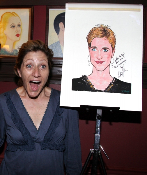 Photo Coverage: Edie Falco Receives Sardi's Caricature Image