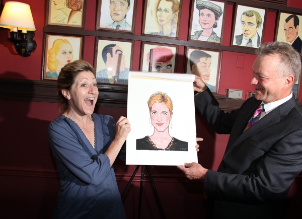 Photo Coverage: Edie Falco Receives Sardi's Caricature Image