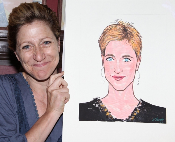 Photo Coverage: Edie Falco Receives Sardi's Caricature Image
