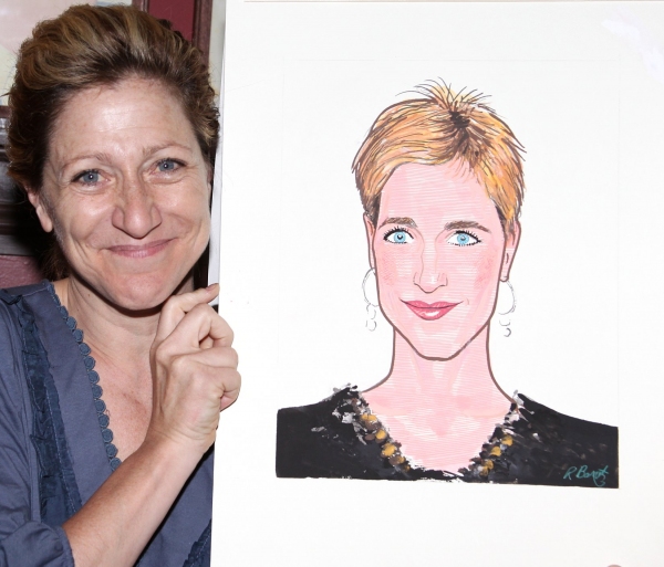 Photo Coverage: Edie Falco Receives Sardi's Caricature Image