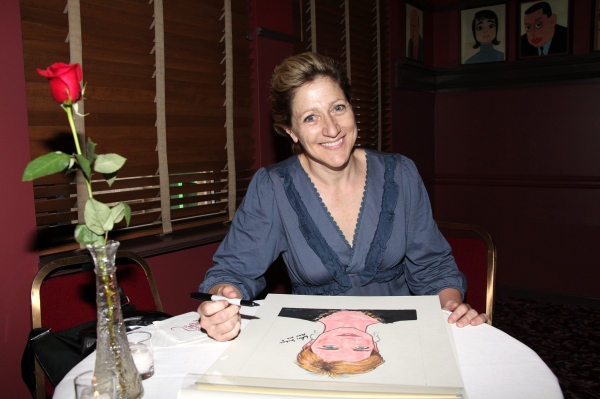 Photo Coverage: Edie Falco Receives Sardi's Caricature Image