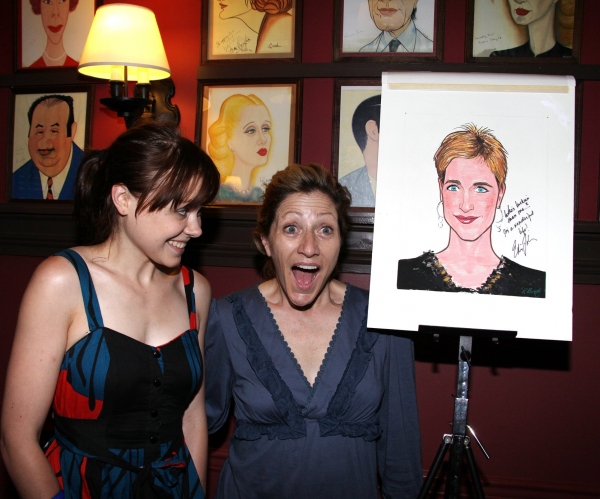 Photo Coverage: Edie Falco Receives Sardi's Caricature Image