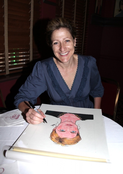 Photo Coverage: Edie Falco Receives Sardi's Caricature Image