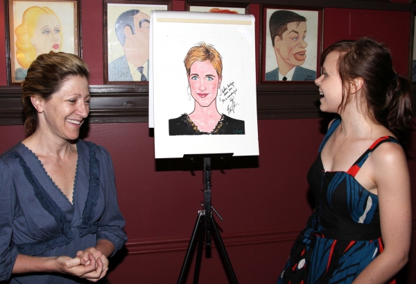 Photo Coverage: Edie Falco Receives Sardi's Caricature Image