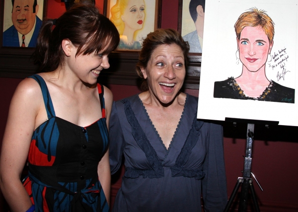 Photo Coverage: Edie Falco Receives Sardi's Caricature Image