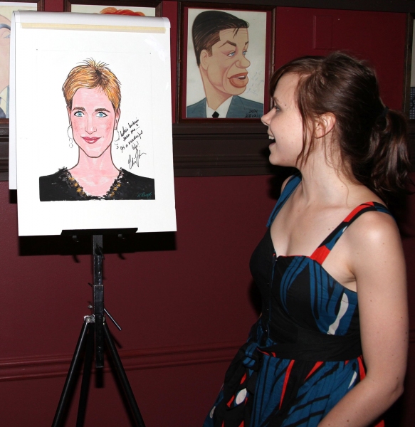 Photo Coverage: Edie Falco Receives Sardi's Caricature Image