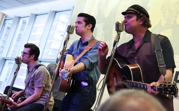 Photo Coverage: MILLION DOLLAR QUARTET Celebrates Cast Album Release at Barnes & Noble Image