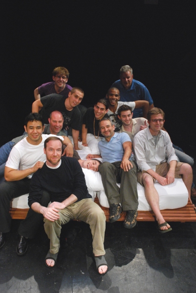 The Cast of Bailiwick Chicago's FUCKING MEN with playwright Joe DiPietro Photo
