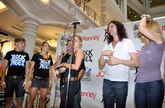 Photo Coverage: JCPenney and the Cast of Rock of Ages Kick Off Broadway in Bryant Bark! 