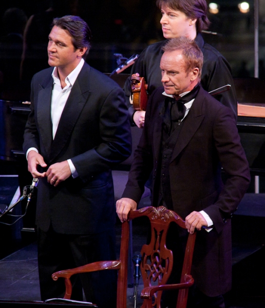 Nathan Gunn, Joshua Bell, and Sting Photo