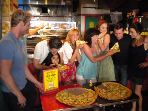 Photo Flash: Two Boots Celebrates PROMISES, PROMISES With A Slice Of Broadway Image